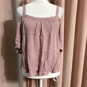 Boho Off Shoulder Top Size Large